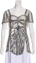 Thumbnail for your product : Temperley London Mesh Embellished Blouse