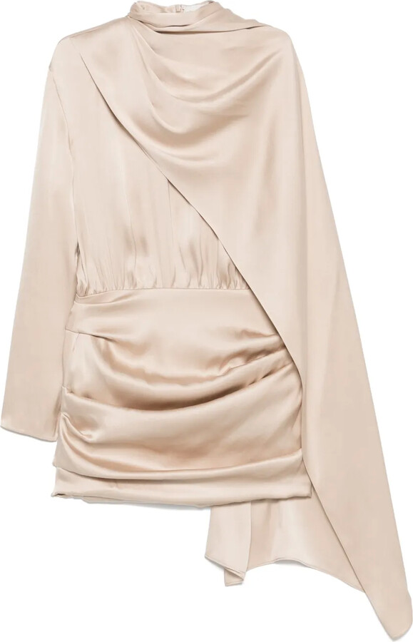 Magda Butrym Cape-Effect Mini Dress