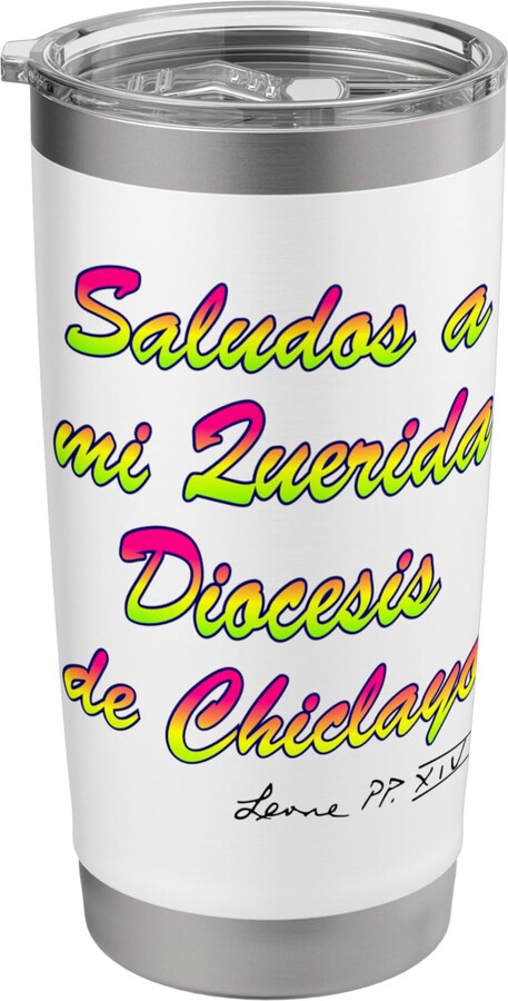 New Pope 2025 USA Peruvian Papa Leon XIV Store Papa León XIV Perú USA Pope Leo Peruvian Diocesis Chiclayo Stainless Steel Insulated Tumbler