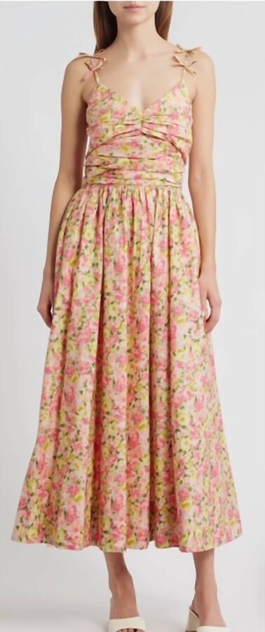 Love the Label Micah Floral Cotton Dress In Ramesa Floral