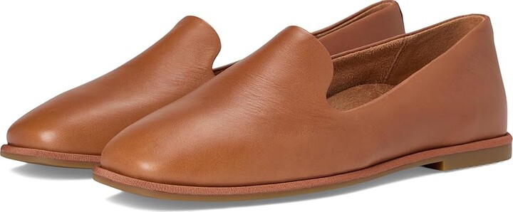 VIONIC Willa 2.0 Loafer/Moc Shoes Women's Flat Shoes Tan Tumbled Leather : 5 M, Synthetic