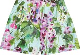Thumbnail for your product : Dolce & Gabbana Children Floral printed cotton shorts
