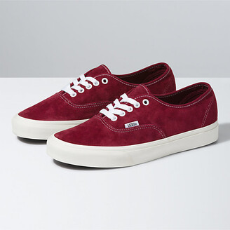 red suede vans