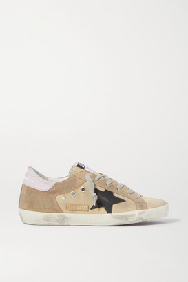 golden goose superstar w5 leather trainers