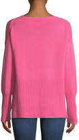 Thumbnail for your product : Derek Lam 10 Crosby Melange Cashmere V-Neck Sweater