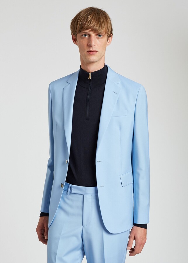 Jack & Jones Premium slim fit suit jacket in pastel blue | ASOS