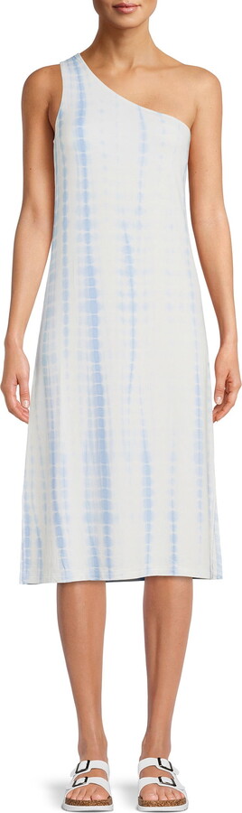 Time and Tru Women’s One-Shoulder Tie-Dye Dress