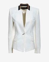Thumbnail for your product : Barbara Bui Striped Knit Collar Blazer