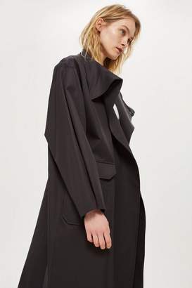 Boutique **fold neck duster coat
