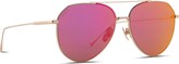 Thumbnail for your product : DIFF Dash 61mm Mirrored Aviator Sunglasses