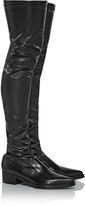 Thumbnail for your product : Stella McCartney Faux stretch-leather over-the-knee boots