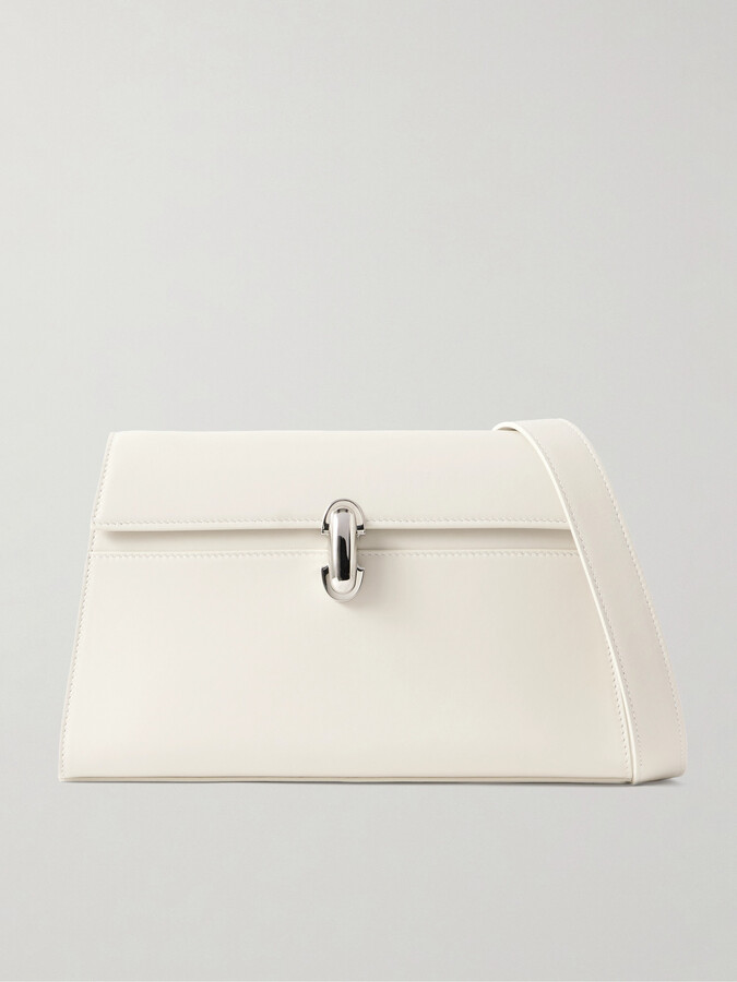 Savette Symmetry Leather Shoulder Bag - Ivory