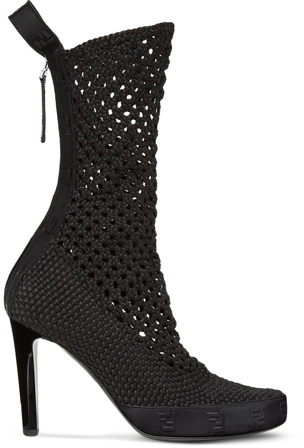fendi knit boots