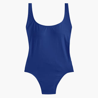 J.Crew Plunging scoopback one-piece swimsuit in Italian matte