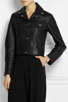 Thumbnail for your product : Alexander Wang Waxed-leather biker jacket