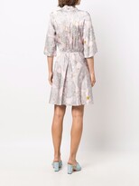 Thumbnail for your product : Boutique Moschino Geometric Logo-Charm Silk-Blend Dress