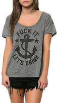 Thumbnail for your product : Buy Me Brunch The Let's Drink Tee in Athletic Grey