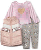 Girls Puffer Vest Pink - ShopStyle