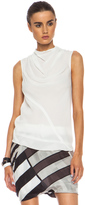 Thumbnail for your product : Rick Owens Bonnie Silk Blouse in White