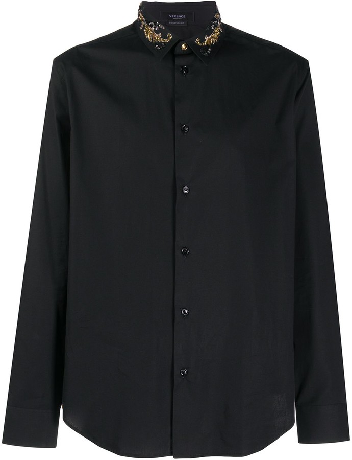 versace shirt black