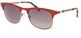 Thumbnail for your product : Kenzo KZ3176-C01-52 Unisex Square Red & Light Gold-Tone Sunglasses