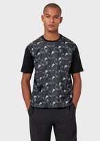Thumbnail for your product : Emporio Armani Mercerised Jersey T-Shirt With Decorative Print