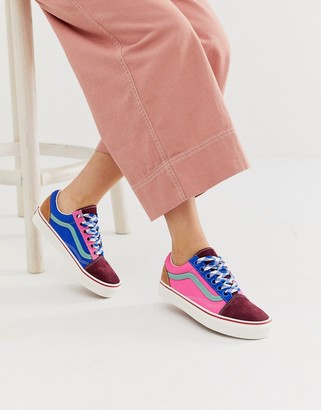colorful vans old skool