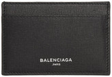 Balenciaga - Porte-cartes noir Essential Single