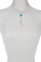 Thumbnail for your product : Simon Sebbag Sterling Silver Teardrop Turquoise Howlite Beaded Necklace