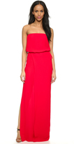 Thumbnail for your product : L'Agence Full Length Strapless Wrap Dress