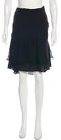 Thumbnail for your product : Diane von Furstenberg Catherine Silk Knee-Length Skirt Black Catherine Silk Knee-Length Skirt