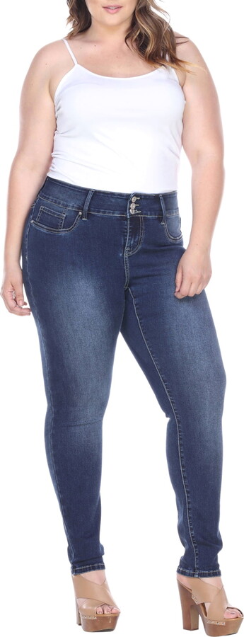 White Mark Fashion White Mark Women’s Plus Size Super Stretch Denim