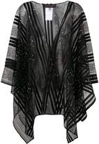 Thumbnail for your product : Talbot Runhof Sheer Embellished Poncho
