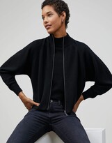 Plus-Size Cashmere Round Sleeve Zip 