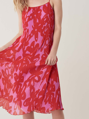 Diane von Furstenberg Novalee Pleated Midi Dress
