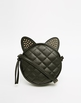 Thumbnail for your product : ASOS Studded Cat Ears Cross Body Bag