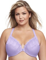 Thumbnail for your product : Glamorise Full Figure Plus Size Front-Closure T-Back Wonderwire Bra Underwire #1246 White