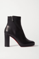 Thumbnail for your product : Christian Louboutin Birgitta 100 Zip-detailed Leather Ankle Boots - Black