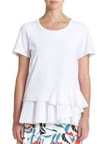 Thumbnail for your product : Thakoon Pleated Ruffle T-Shirt