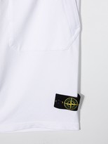 Thumbnail for your product : Stone Island Junior TEEN logo-patch track short