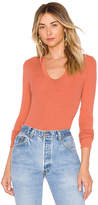 Thumbnail for your product : Enza Costa Rib Fitted U Neck Top