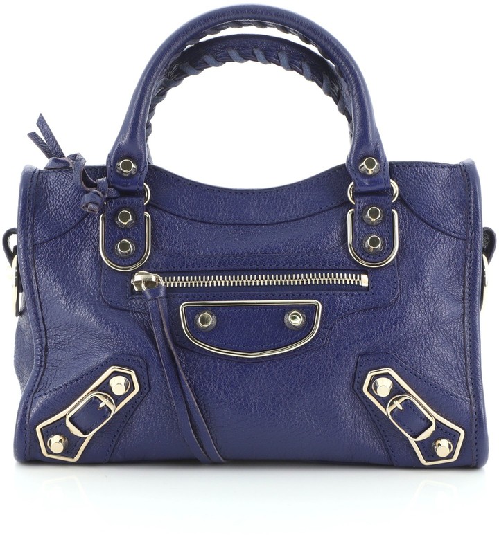 balenciaga mini city blue