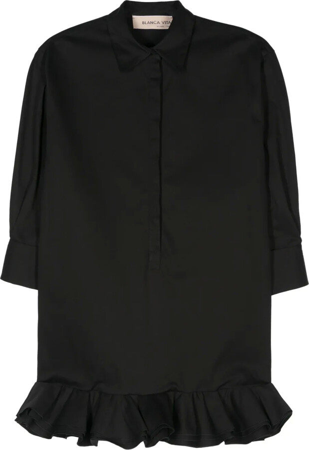 Blanca Vita Ruffle-Detail Dress