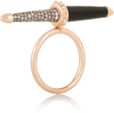 Thumbnail for your product : Hampton Sun Daniela Villegas Power 18-karat rose gold, diamond and porcupine ring