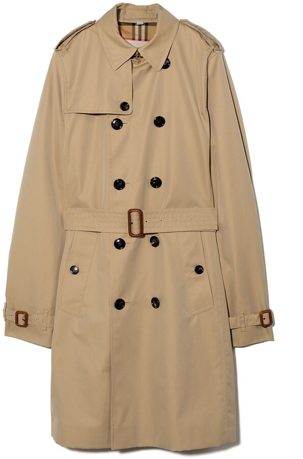 Burberry Children TEEN Mayfair double-breasted trench coat - ShopStyle ...