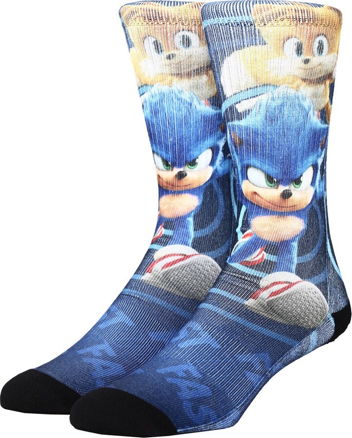 Sonic the Hedgehog Movie Sonic and Tails Sublimated Athletic Crew Socks ...