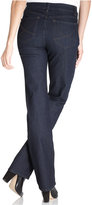 Thumbnail for your product : NYDJ Hayden Straight-Leg Jeans, Dark Enzyme Wash, Short Length