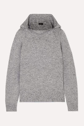 Joseph Mouline Hooded Melange Wool Sweater - Gray