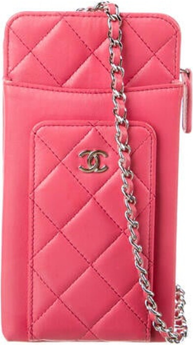 chanel phone pouch