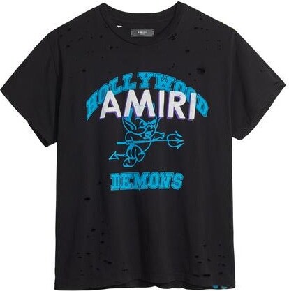 Amiri Green Cotton T-Shirt - ShopStyle